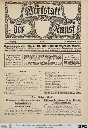 Heft 12 (19. Dezember 1910)