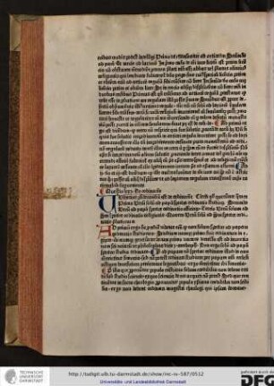 Uulterius (!) considerandum est de ordinatione.