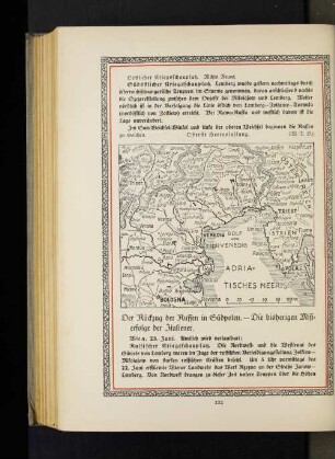 Der Rückzug der Russen in Südpolen. - Die bisherigen Mißerfolge der Italiener.
