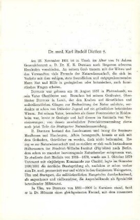 Dr. med. Karl Rudolf Dietlen ✝