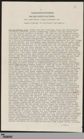 [Tagebuch, 25.10. - 29.10.1914]