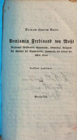 Das Staatsrecht des Königreiches Württemberg, 1. Das Verfassungsrecht