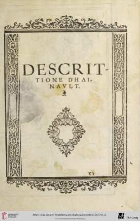 Descrittione d'Hainault