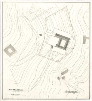 Fick, Roderich; Linz an der Donau (Österreich); Atelier / Haus Ambrosi - Lageplan