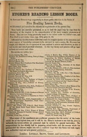 Publishers' circular and booksellers' record. 1855