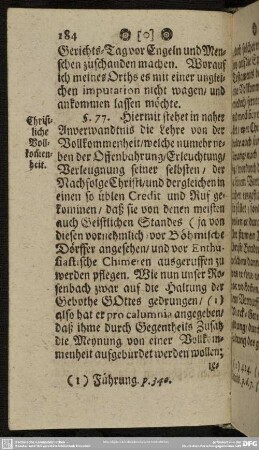 § 77. Christliche Vollkommenheit