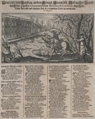 Spottblatt gegen Ludwig XIV. wegen des Verlusts Landaus 1704