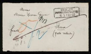 Brief von Jacob Grimm an Herman Grimm
