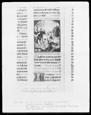 Brevier aus Namur — Steinigung des Stephanus, Folio 37verso