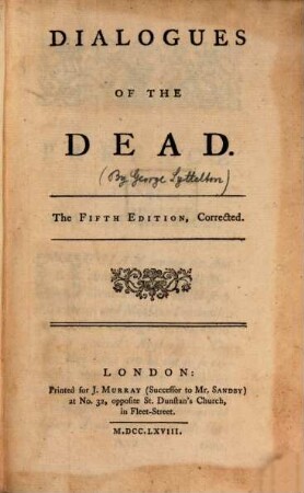 The dialogues of the dead