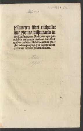 Pharetra fidei catholicae