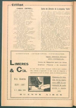 Carta del Director de la orquesta "Celta"