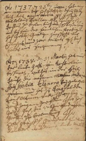 Handschriftliche Notizen