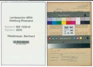Entnazifizierung Bernhard Westemeyer , geb. 03.10.1916 (Heizer)