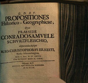 Propositiones Historico-Geographicae