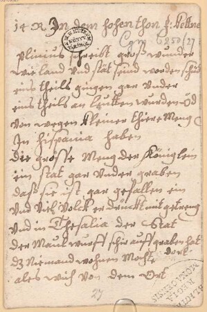Plinius schreibt groß Wunder - BSB Cgm 6250(27