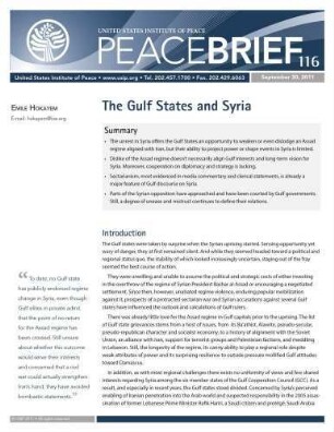 The Gulf states and Syria
