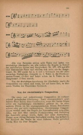 Von der zweistimmigen Composition