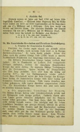24. Die französische Revolution und Preussens Erniedrigung