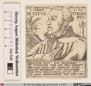 Bildnis Veit Dietrich (lat. Vitus Theodorus od. Theodoricus)