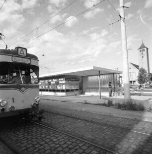 Baufertigstellung des neuen Albtalbahnhofs Rüppurr.