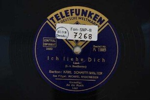 Ich liebe Dich : Lied / (L. v. Beethoven)