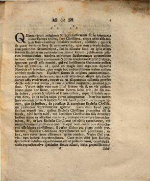 Disp. theol. dogm. de ecclesia christiana repraesentativa