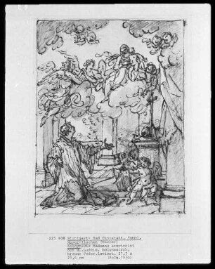 Die Madonna erscheint dem heiligen Ludwig