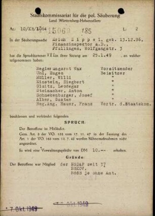 Zippel, Erich