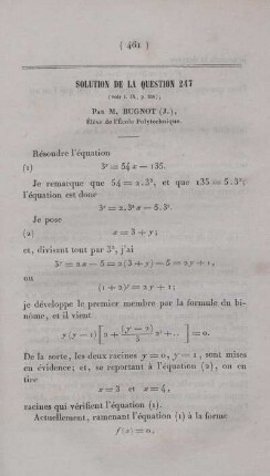 Solution de la question 247.