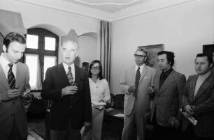 Freiburg: Regierungspräsidium; Empfang: Ministerialdirigent, Person, Dr. Joseph Epp (Erwachsenenbildung)