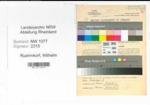 Entnazifizierung Wilhelm Ruehmkorf , geb. 18.04.1898 (Polizist)