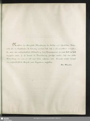 [Begründung der Weglassung der wissenschaftlichen Abhandlung]