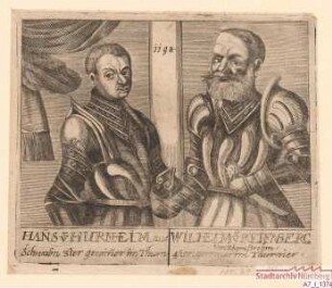 Hans von Hurnheim aus Schwaben, 3. Gewinner im Turnier; Wilhelm von Reifnberg, vom Rheinstrom, 4. Gewinner im Turnier