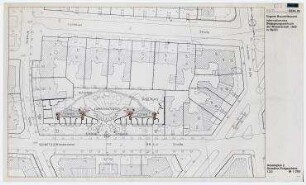 Engerer Bauwettbewerb Internationales Begegnungszentrum der Wissenschaft (IBZ) (nicht realisiert) – Grundriss EG. Berlin-Wilmersdorf, Wiesbadener Straße 18
