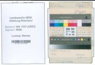 Entnazifizierung Werner Lumma , geb. 00.00.0000 (Regierungsrat)