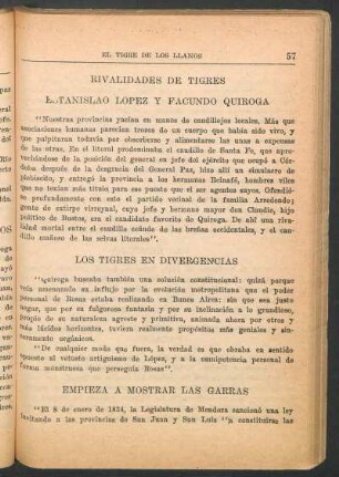Los tigres en divergencias