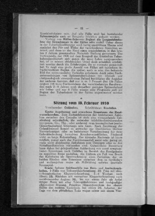 Sitzung am 18. Februar 1930