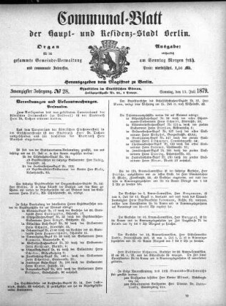 1879,28: No. 28, 13. Juli 1879
