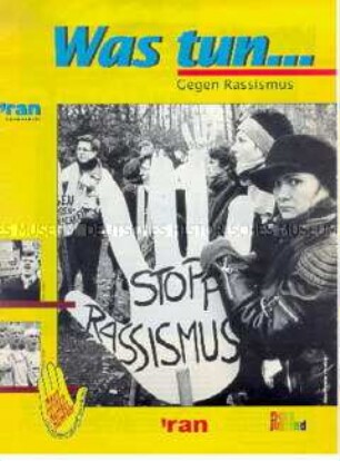 Sonderdruck der Jugendzeitschrift "'ran" gegen Rassismus und Gewalt