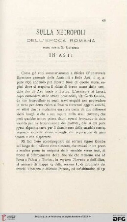 4: Sulla necropoli dell'epoca romana fuori Porta S. Caterina in Asti