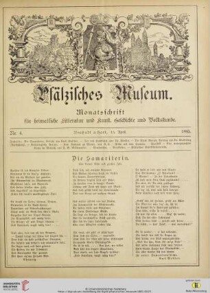 Nr. 4 (15. April 1885)