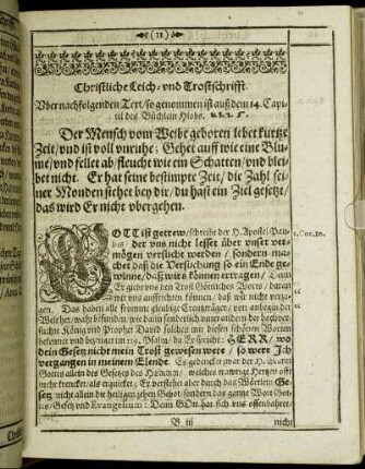 Christliche Leich-und Trostschrifft.
