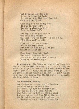 Die Uebereinstimmung.