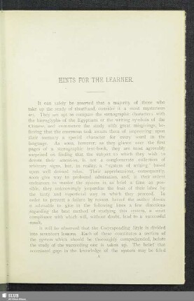 Hints For The Learner