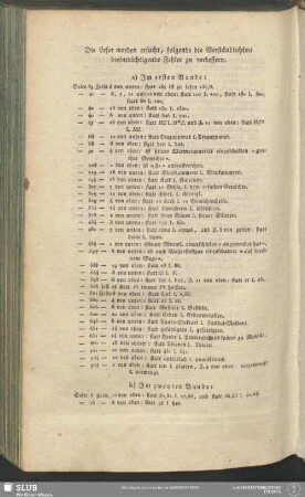 Die Leser werden ersucht, folgende die Verständlichkeit beeinträchtigende Fehler zu verbessern