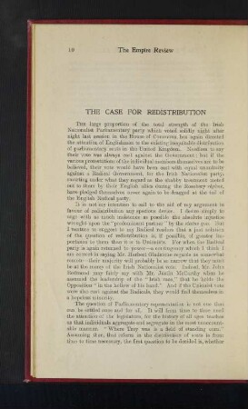 The Case for Redistribution.