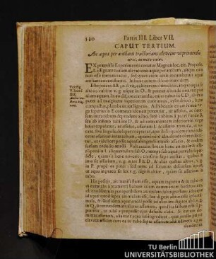 Caput Tertium. An aqua per antliam tractoriam elevetur viprementis aeris, an metu vacui.