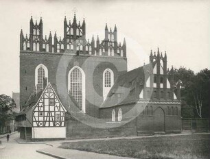 Westgiebel der Trinitatiskirche Danzig mit Kanzelhaus