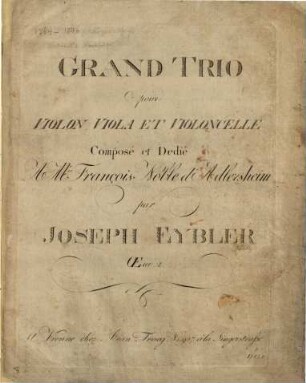 Grand trio pour violon, viola et violoncelle : oeuv. 2